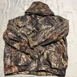 Scent Blocker Plus Frontier Jacket Mens XL Camo Hooded Hunting Real Tree Camo
